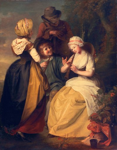 Suonatori di flageolet, c.1780s da Rev. Matthew William Peters